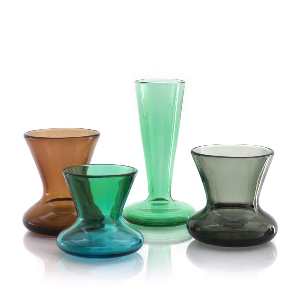 Jade Storm Handblown Glass Vase AEfolio