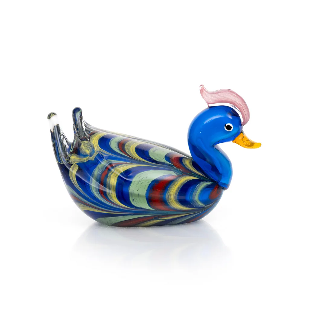 mandarin-duck-handblown-glass-sculpture-+glass-GSC00146-1